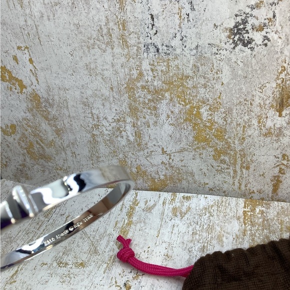 Kate Spade Silver Bow Solid bangle Bracelet - Picture 4 of 6